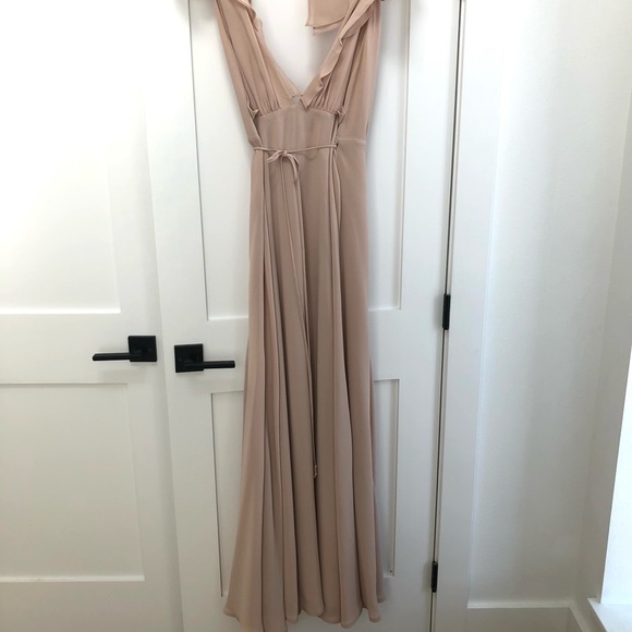 Reformation Peppermint Dress Small Champagne - Picture 7 of 12